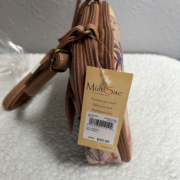 MultiSac Zippy Adjustable Crossbody-Sierra Nude New in Package💝 - Picture 8 of 9